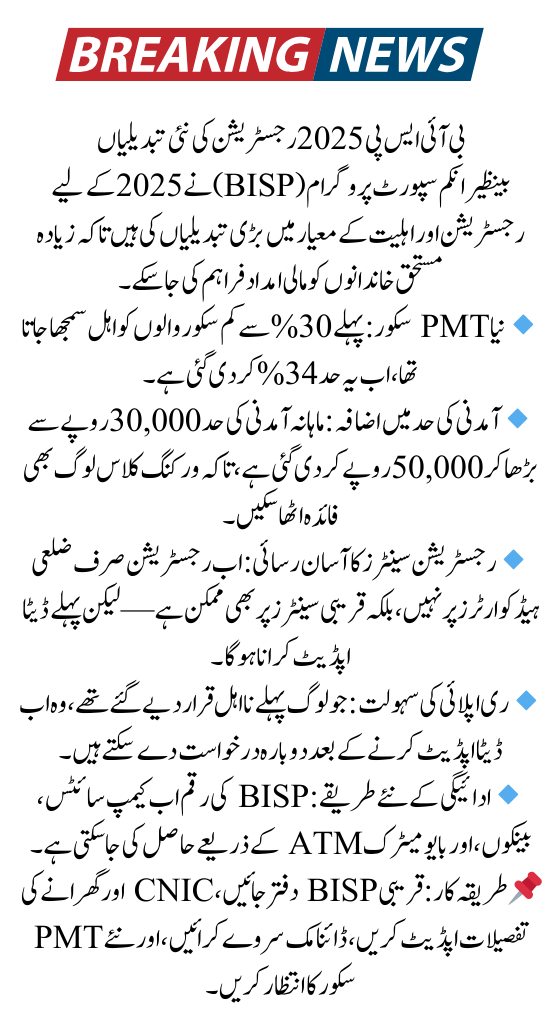 BISP 2025 Registration Update