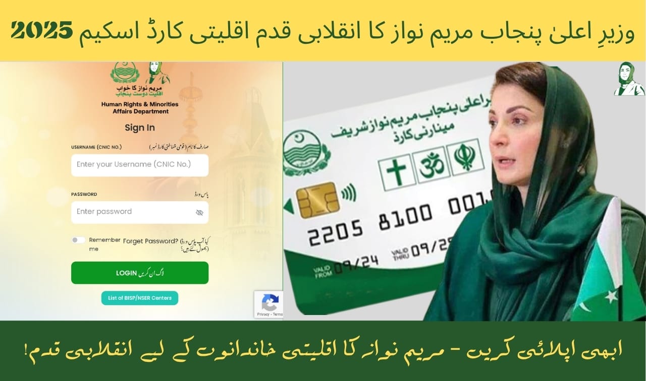 CM Punjab Minority Card Scheme 2025