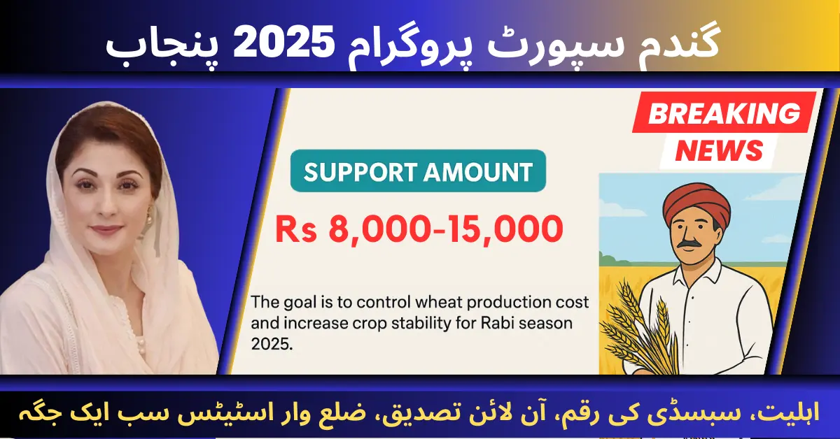 Wheat Support Program 2025 Punjab