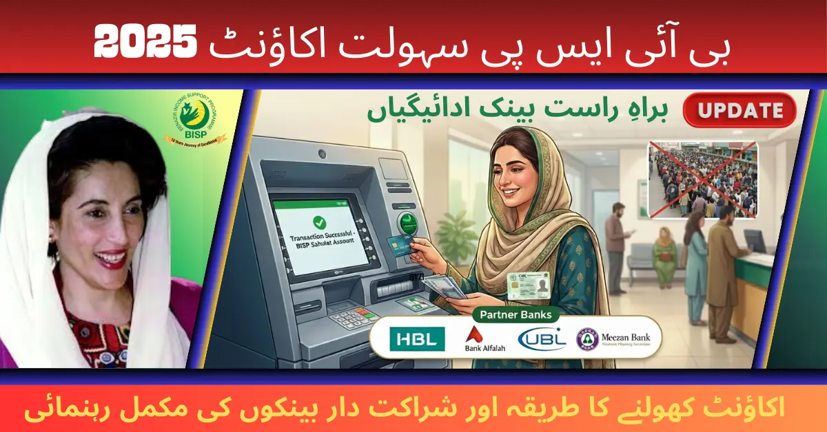 BISP Sahulat Account 2025