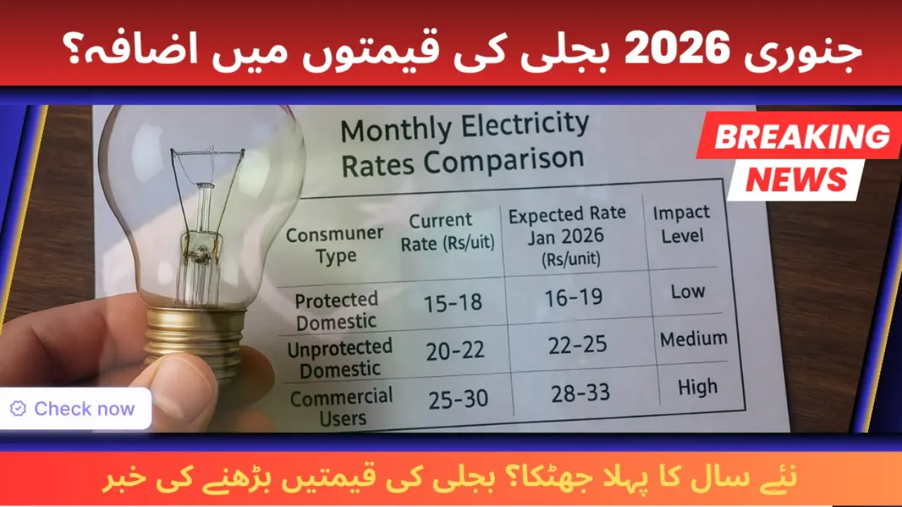 Electricity Price Update January 2026 — Will Bills Rise Again? Latest NEPRA Insights