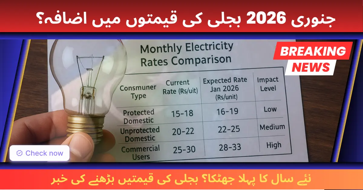 Electricity Price Update January 2026 — Will Bills Rise Again? Latest NEPRA Insights