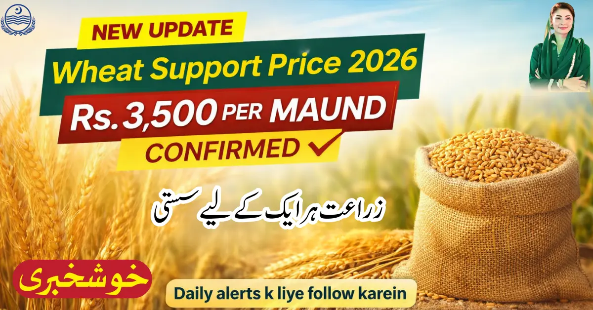 Wheat Support Price 2026 Confirmed.